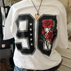 Rebellious One White/Gray Shirt Label Detail